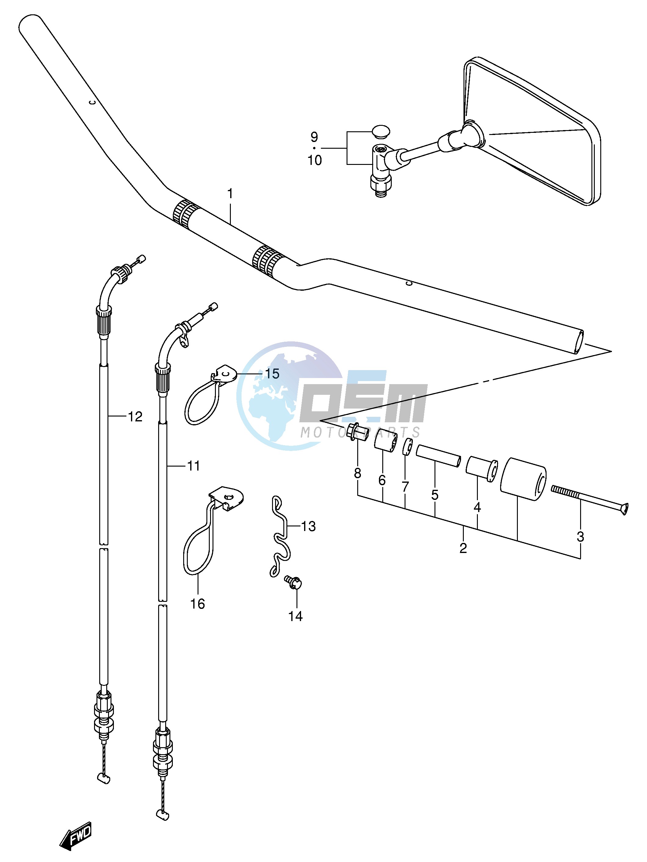 HANDLEBAR (SV1000 U1 U2)