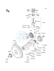 KAF 950 B [MULE 3010 DIESEL 4X4] (B7F) B6F drawing CRANKSHAFT_PISTON-- S- -