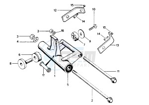 SV GEO - 125 cc drawing SWINGING ARM