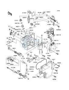 JET SKI X-2 JF800A7F EU drawing Ignition System