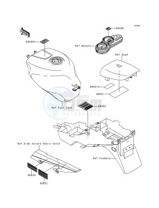 ZX 600 G [NINJA ZX-6R] (G1-G2) [NINJA ZX-6R] drawing LABELS