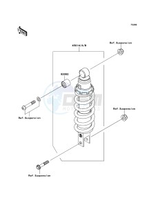 Z750 ZR750L7F GB XX (EU ME A(FRICA) drawing Shock Absorber(s)