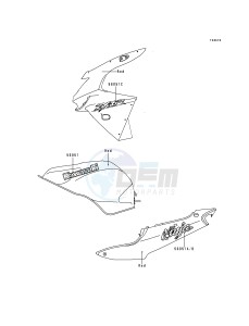 ZX 600 G [NINJA ZX-6R] (G1-G2) [NINJA ZX-6R] drawing DECALS-- RED- -