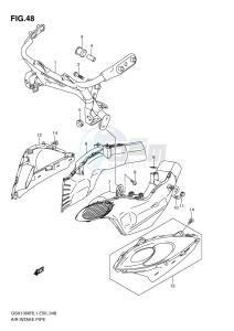 GSX1300R (E50) Hayabusa drawing AIR INTAKE PIPE