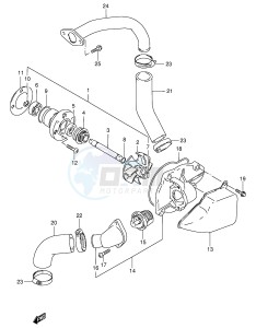 VS600GL (E2) INTRUDER drawing WATER PUMP