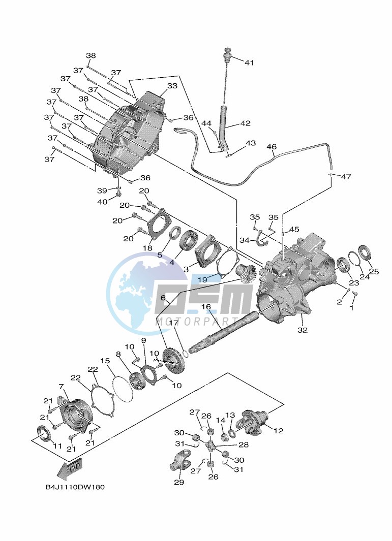 MIDDLE DRIVE GEAR