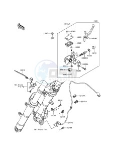 NINJA_300_ABS EX300BFF XX (EU ME A(FRICA) drawing Front Master Cylinder