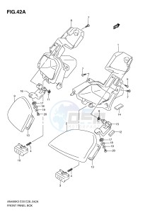 AN400 (E3-E28) Burgman drawing FRONT PANEL BOX (MODEL K4 K5 K6)