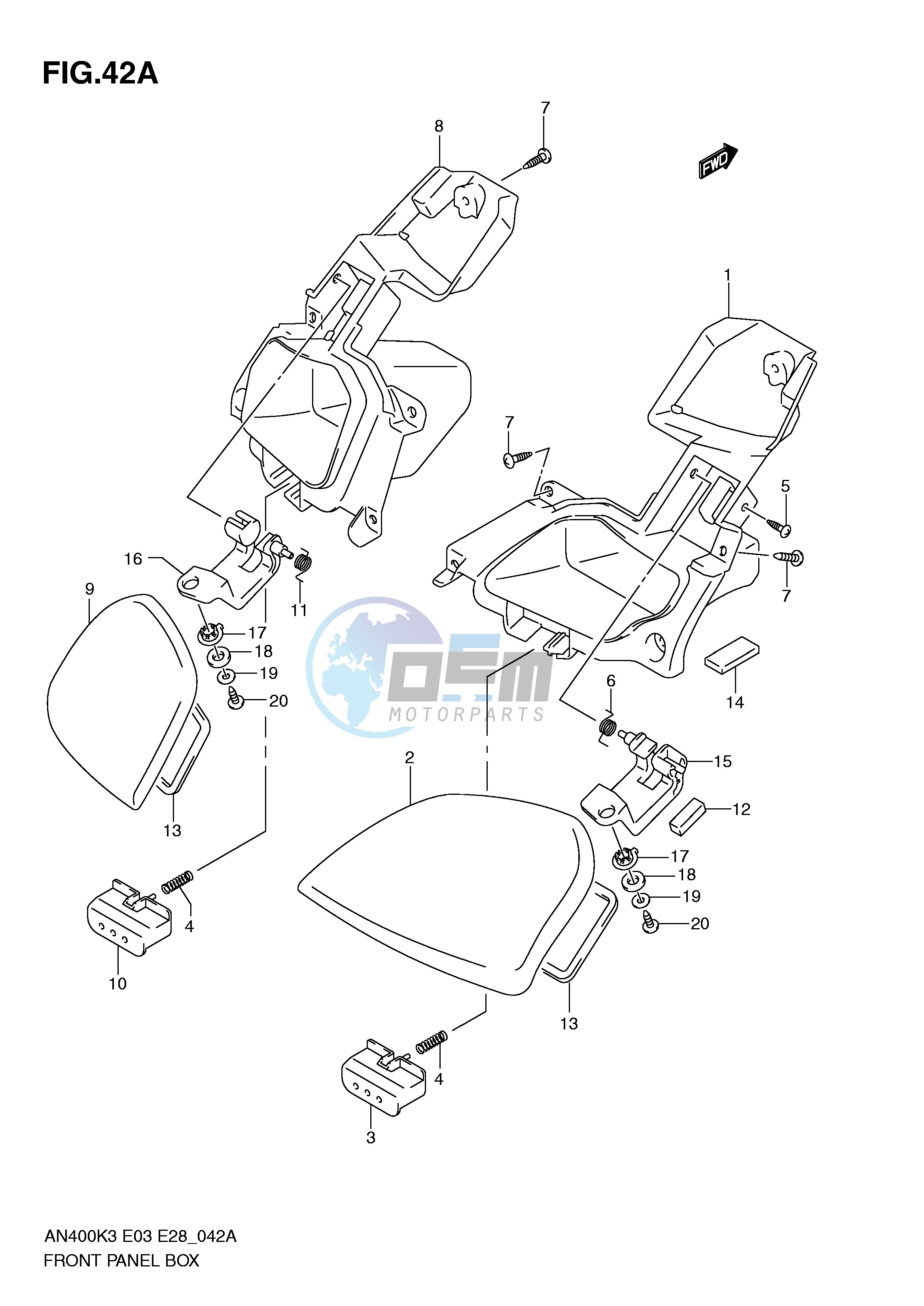 FRONT PANEL BOX (MODEL K4 K5 K6)