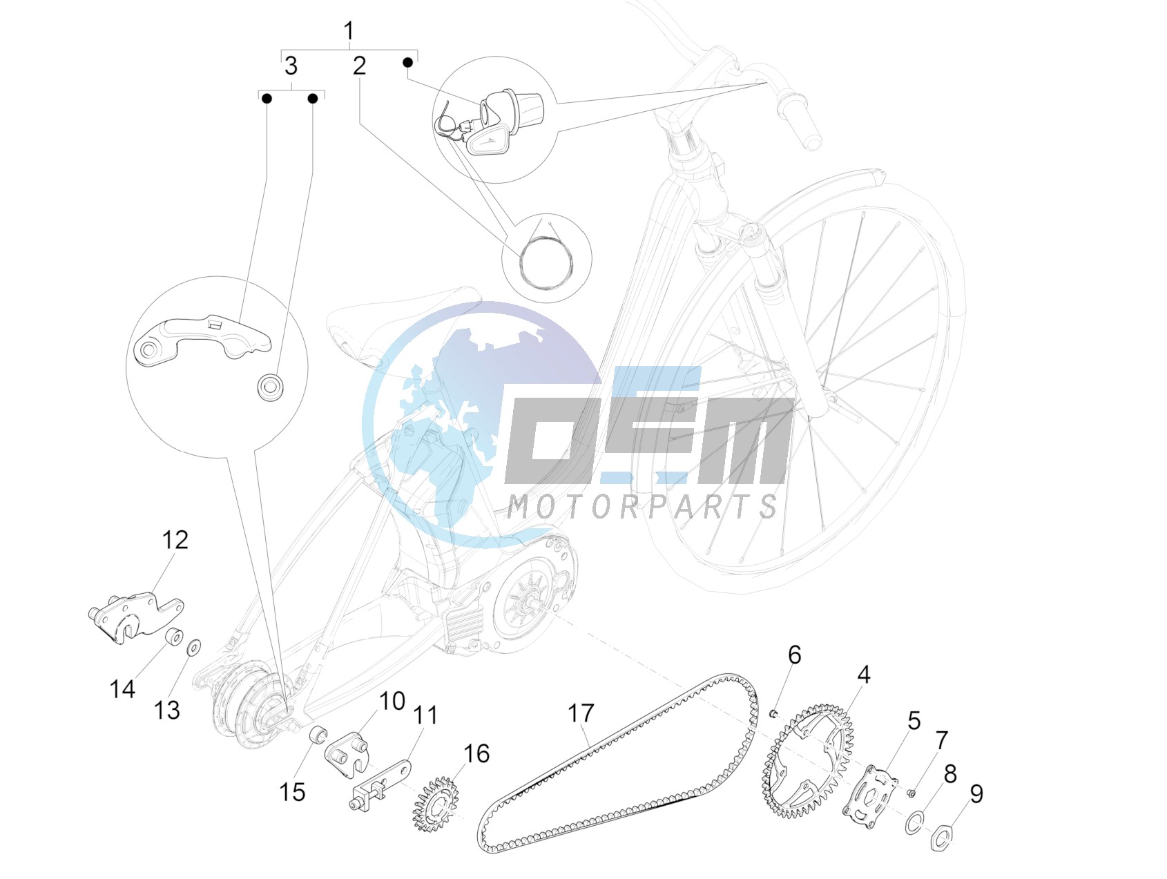 Gear shift (NUVINCI MECH)