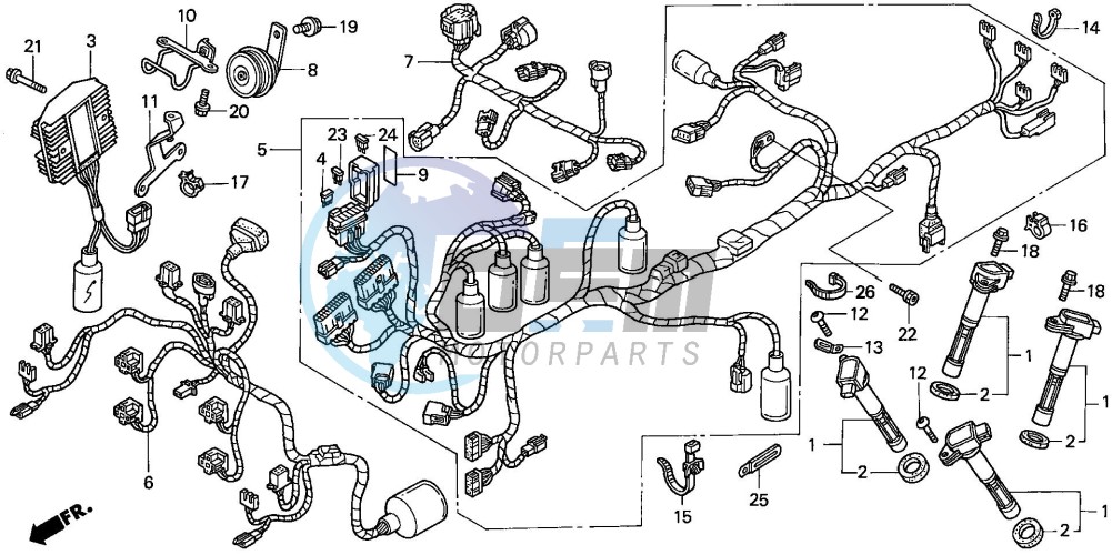 WIRE HARNESS (VFR800)