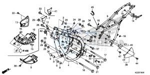 CRF250LAH CRF250LA ED drawing FRAME BODY