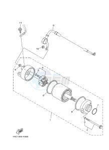 MT09 900 BELGIUM drawing STARTING MOTOR