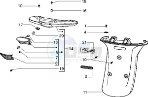 Zip electric 0 drawing Rear tail lamp - Rear guard