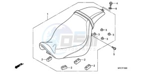 VT750C2F9 Australia - (U / KMH MME) drawing SEAT