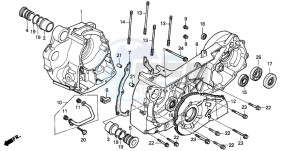 CN250 HELIX drawing CRANKCASE