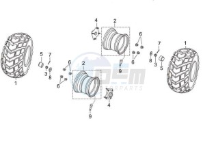 Oregon 250 drawing Rear Wheel