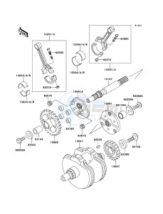 VN800 CLASSIC VN800B6F GB XX (EU ME A(FRICA) drawing Crankshaft