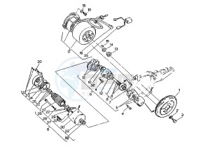 SUPERCITY 125 drawing FLYWHEEL-STARTING MOTOR