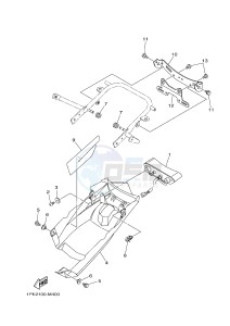 YFM700R YFM7RD RAPTOR 700R (1PE2 1PE3 1PE4) drawing TAILLIGHT