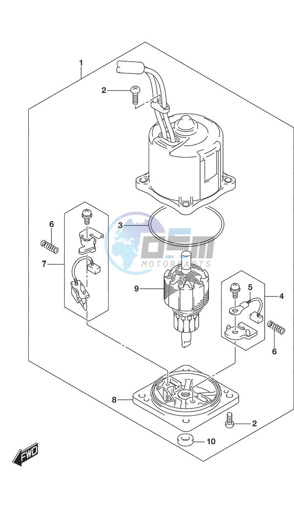 PTT Motor w/Transom (X or XX)