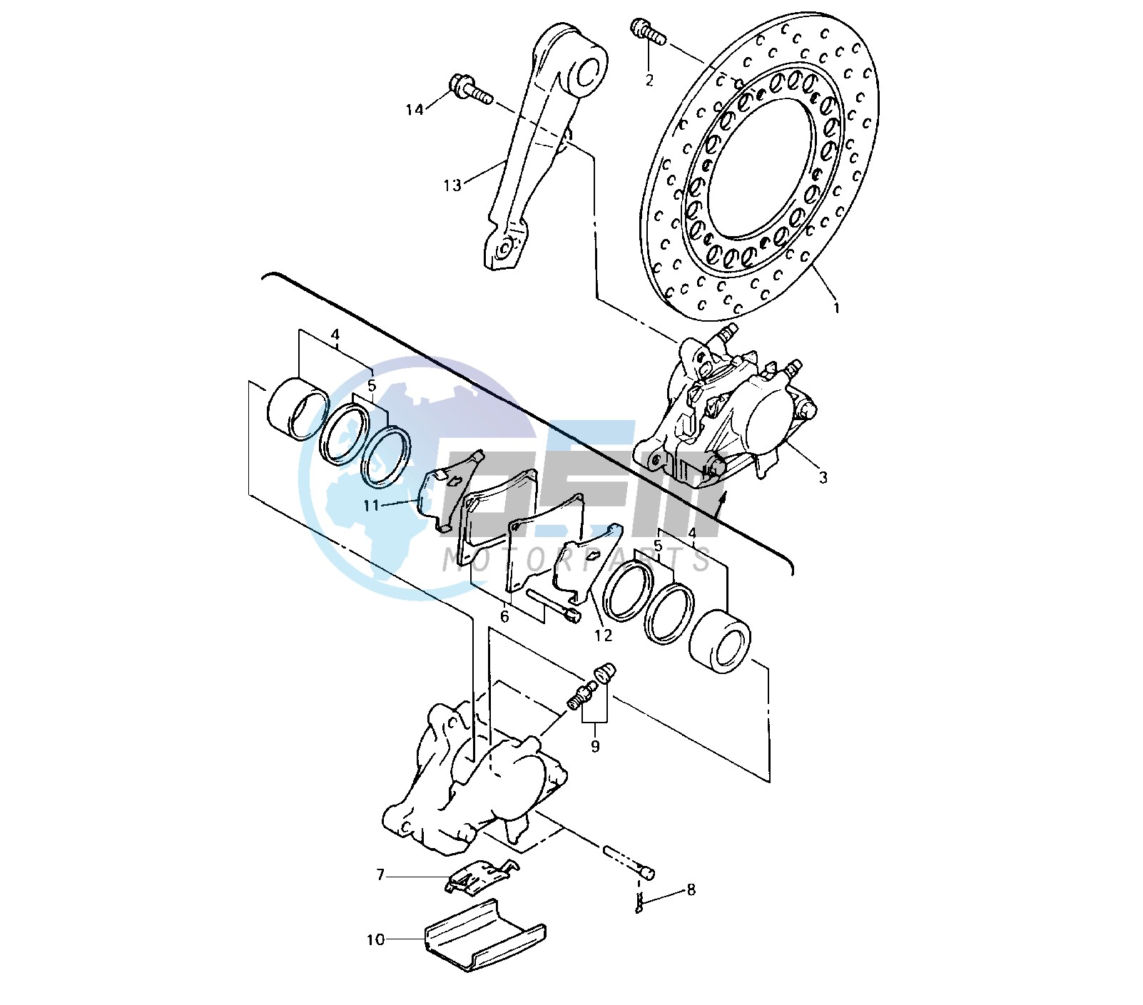 REAR BRAKE CALIPER