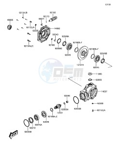 BRUTE FORCE 300 KVF300CFF EU drawing Drive Shaft/Final Gear