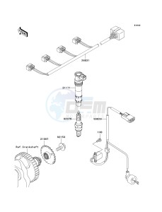 ZR 1000 B [Z1000 EUROPEAN] (B7F-B9F) 0B8F drawing IGNITION SYSTEM