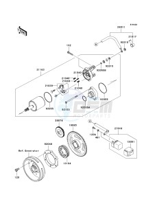 KVF 650 D ([BRUTE FORCE 650 4X4] (D6F-D9F) D9F drawing STARTER MOTOR-- D9F- -