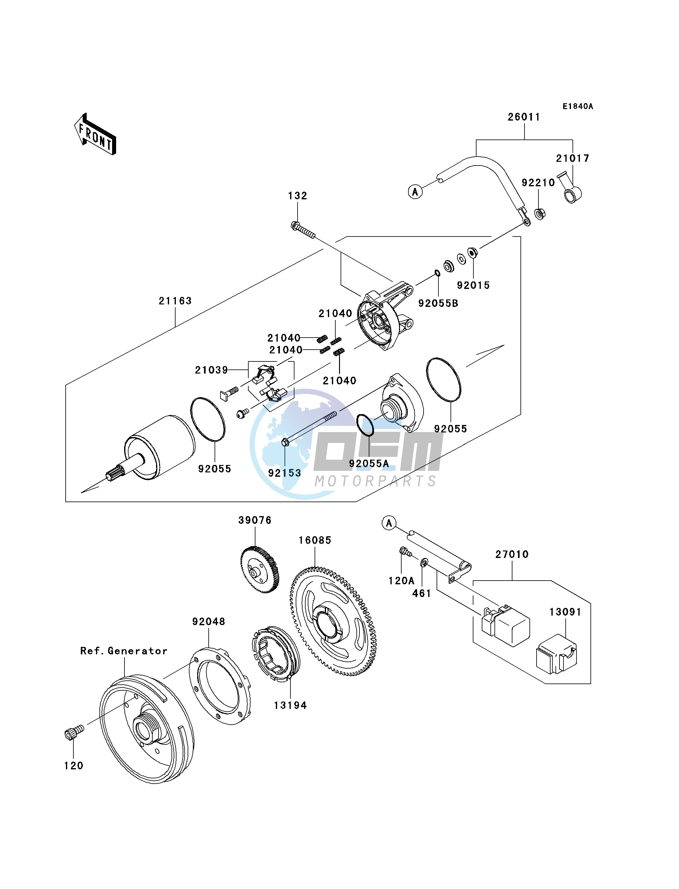 STARTER MOTOR-- D9F- -