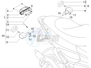 Runner 50 SP drawing Tail light - Turn signal lamps