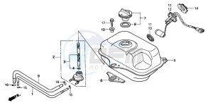 SFX50MM drawing FUEL TANK