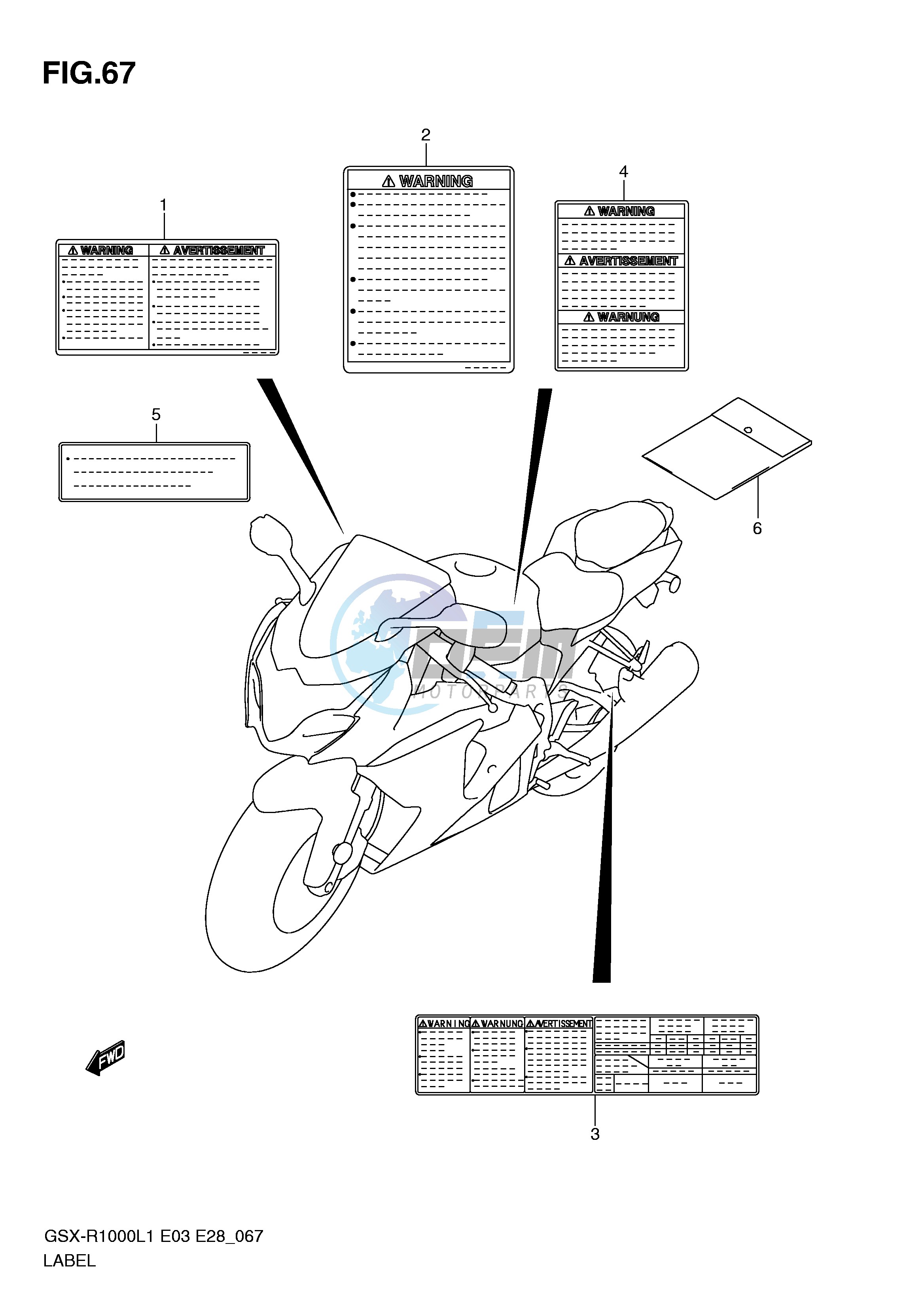 LABEL (GSX-R1000L1 E28)