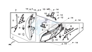 MAXSYM 600I ABS drawing HEADLAMP CPL