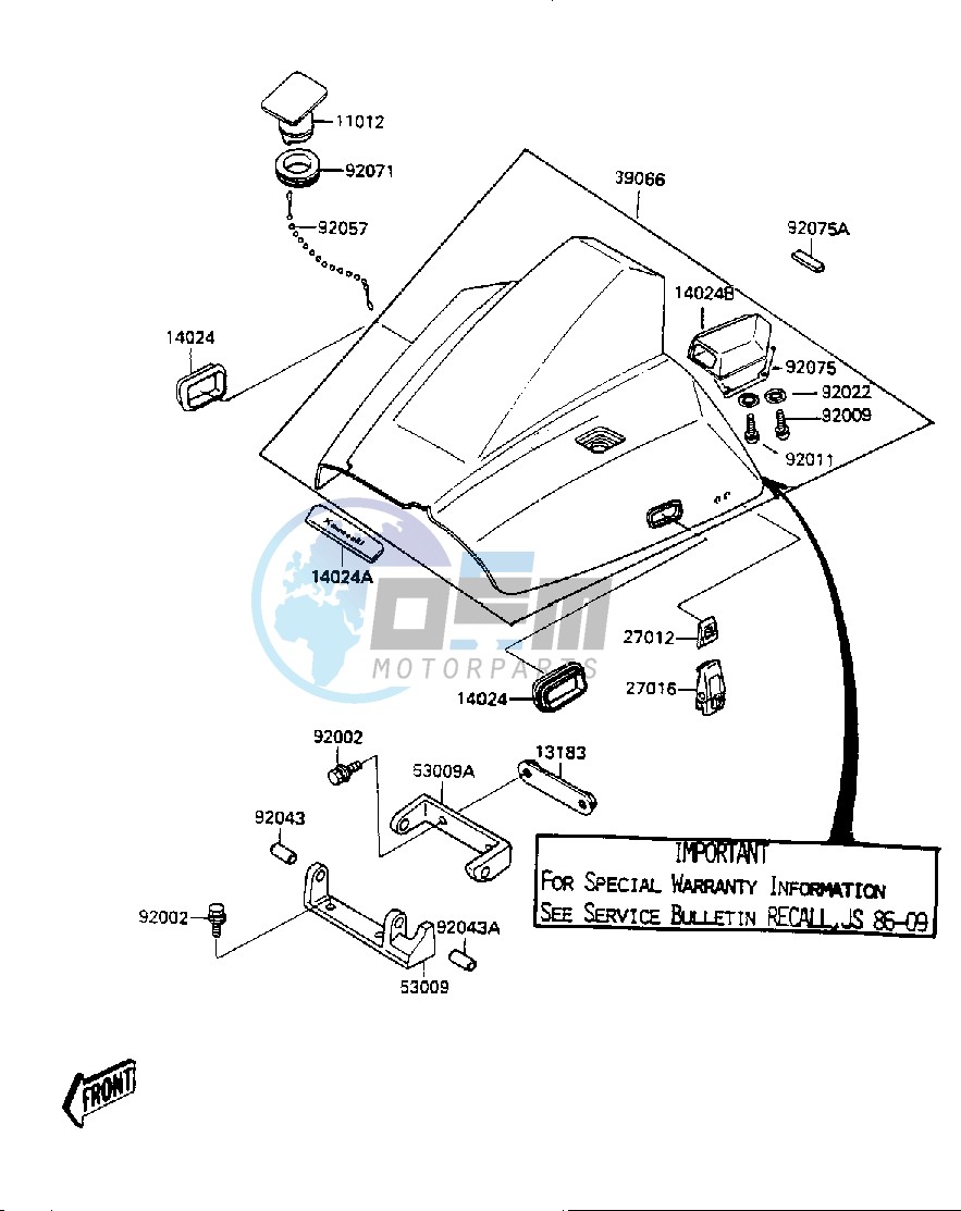 ENGINE HOOD -- JF650-A2- -