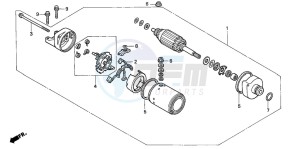 CB1300A CB1300SUPER FOUR drawing STARTING MOTOR