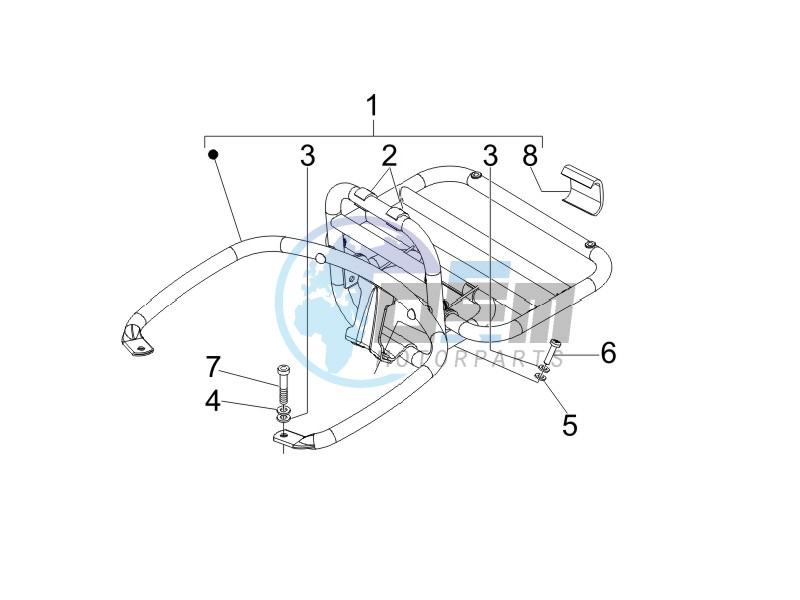 Rear luggage rack