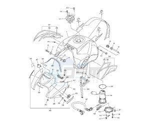 FZ8-N 800 drawing FUEL TANK 39PB