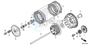 CRF150RE CRF150R Europe Direct - (ED) drawing CLUTCH