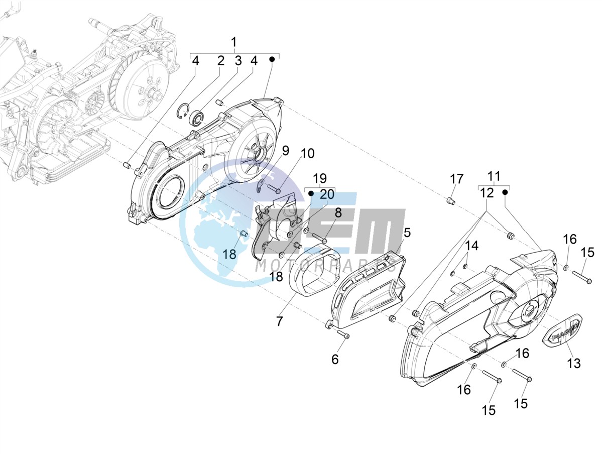 Crankcase cover - Crankcase cooling