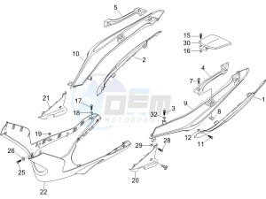 Nexus 250 e3 (UK) UK drawing Side cover - Spoiler