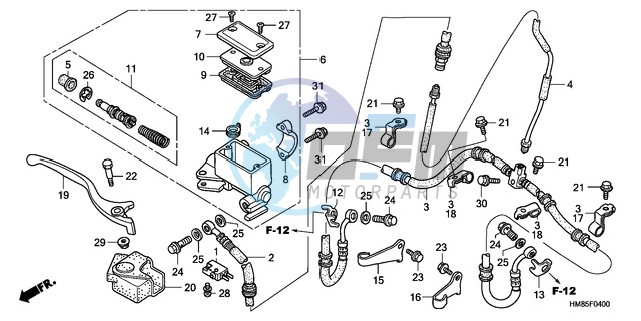 FR. BRAKE MASTER CYLINDER