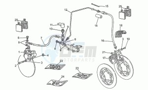 V 75 750 PA Nuovo Tipo PA Nuovo Tipo drawing Brake caliper