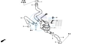 CBR900RE drawing AIR INJECTION CONT. VALVE