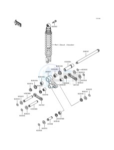 KL 250 D [KLR250] (D10-D14) [KLR250] drawing REAR SUSPENSION