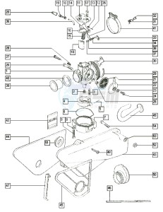 FLEXER_25-45kmh_K1-K3 50 K1-K3 drawing Carburator-intake