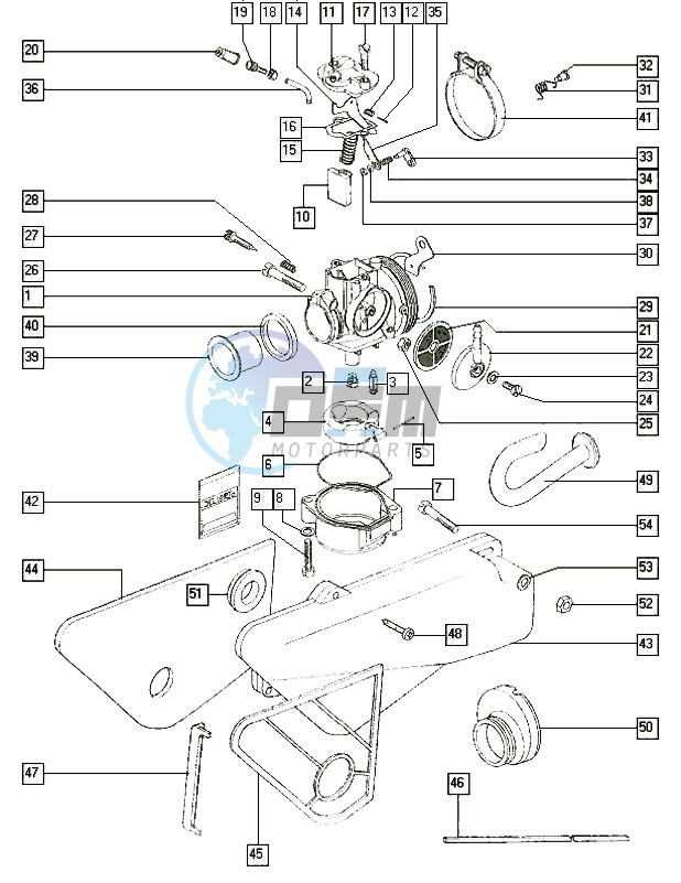 Carburator-intake