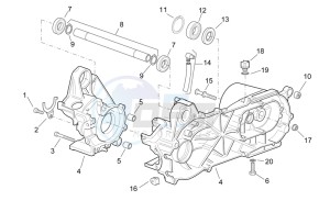 Sonic 50 Air drawing Central crank - Case set