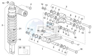 RXV 550 RXV 450-550 STREET LEGAL drawing Rear Shock absorber