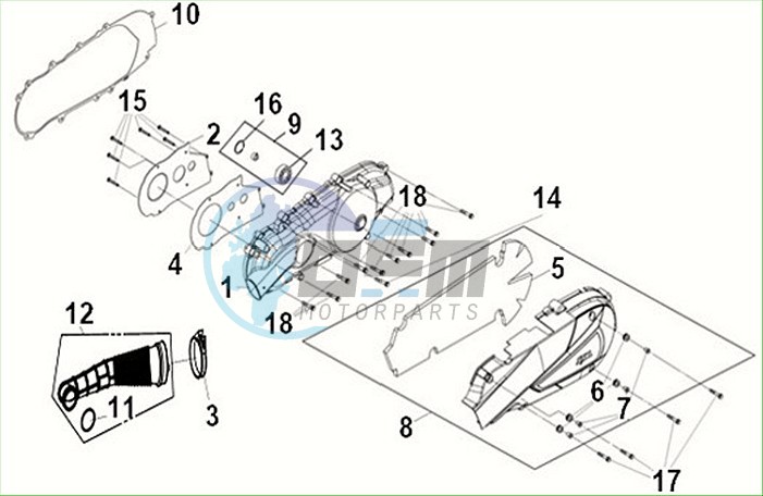 L. CRANK CASE COVER